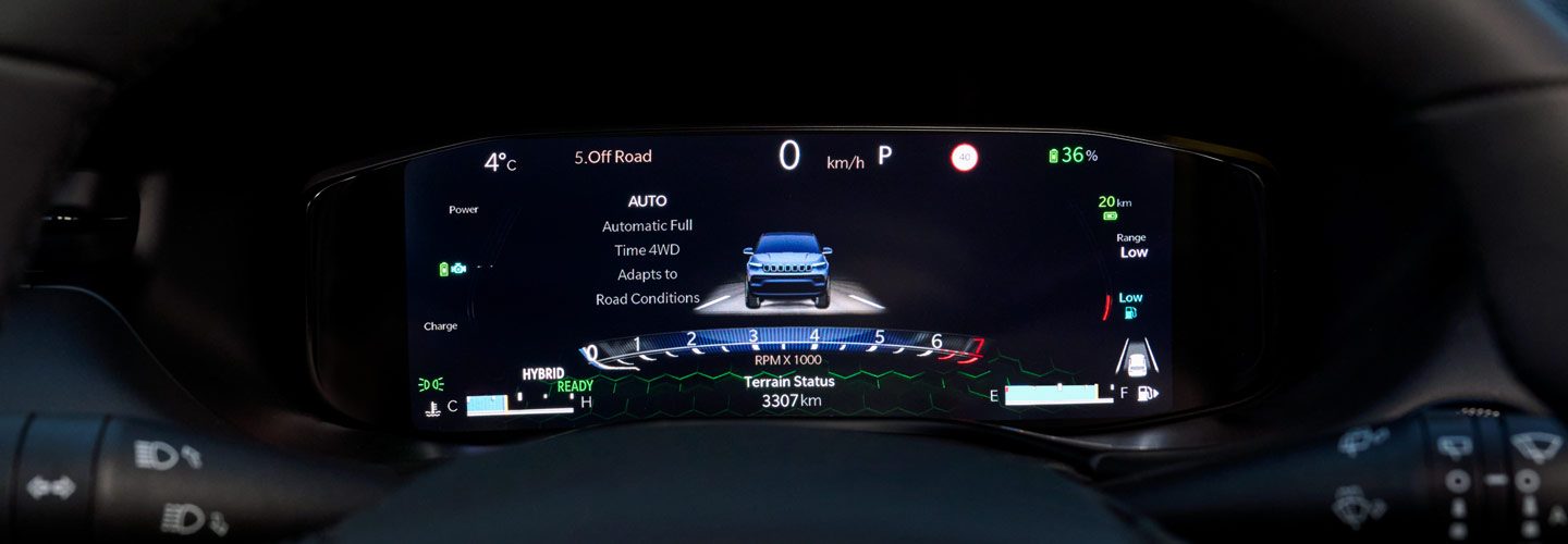 Jeep Compass Digital instrument cluster