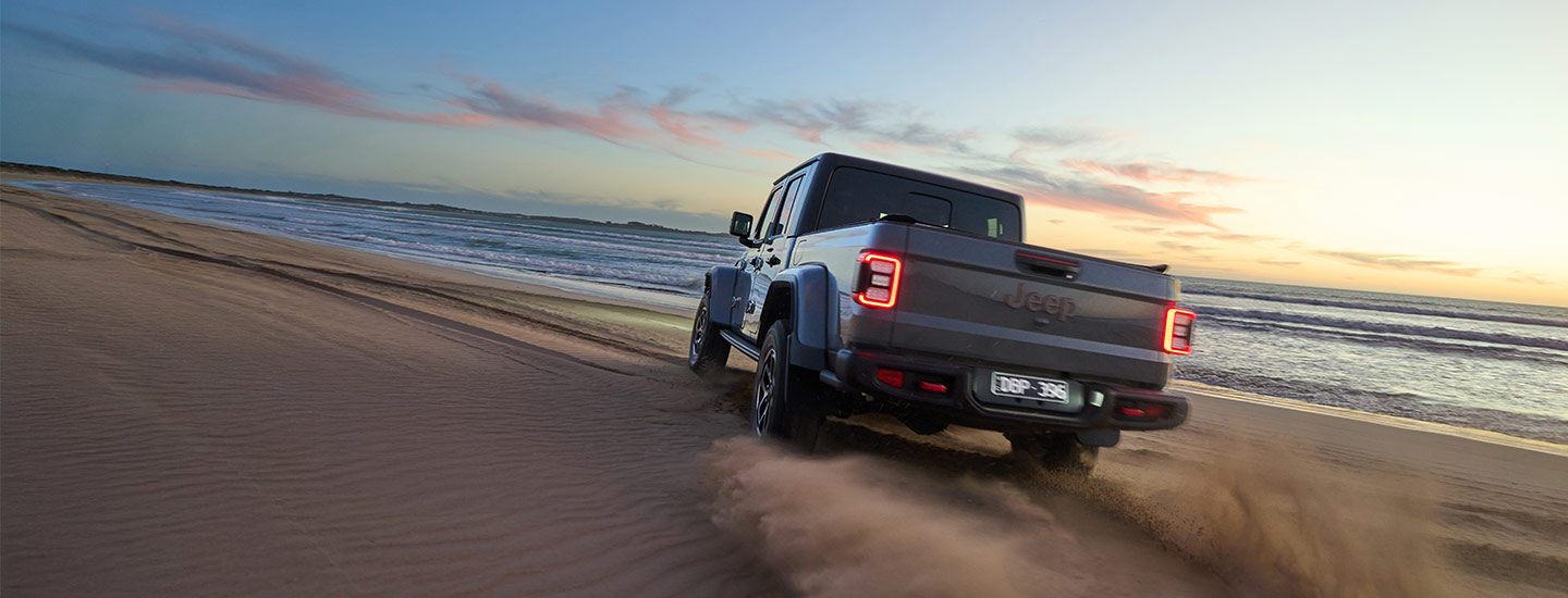 2026 Jeep Gladiator on the beach